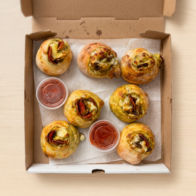 Pepperoni Garlic Knots.